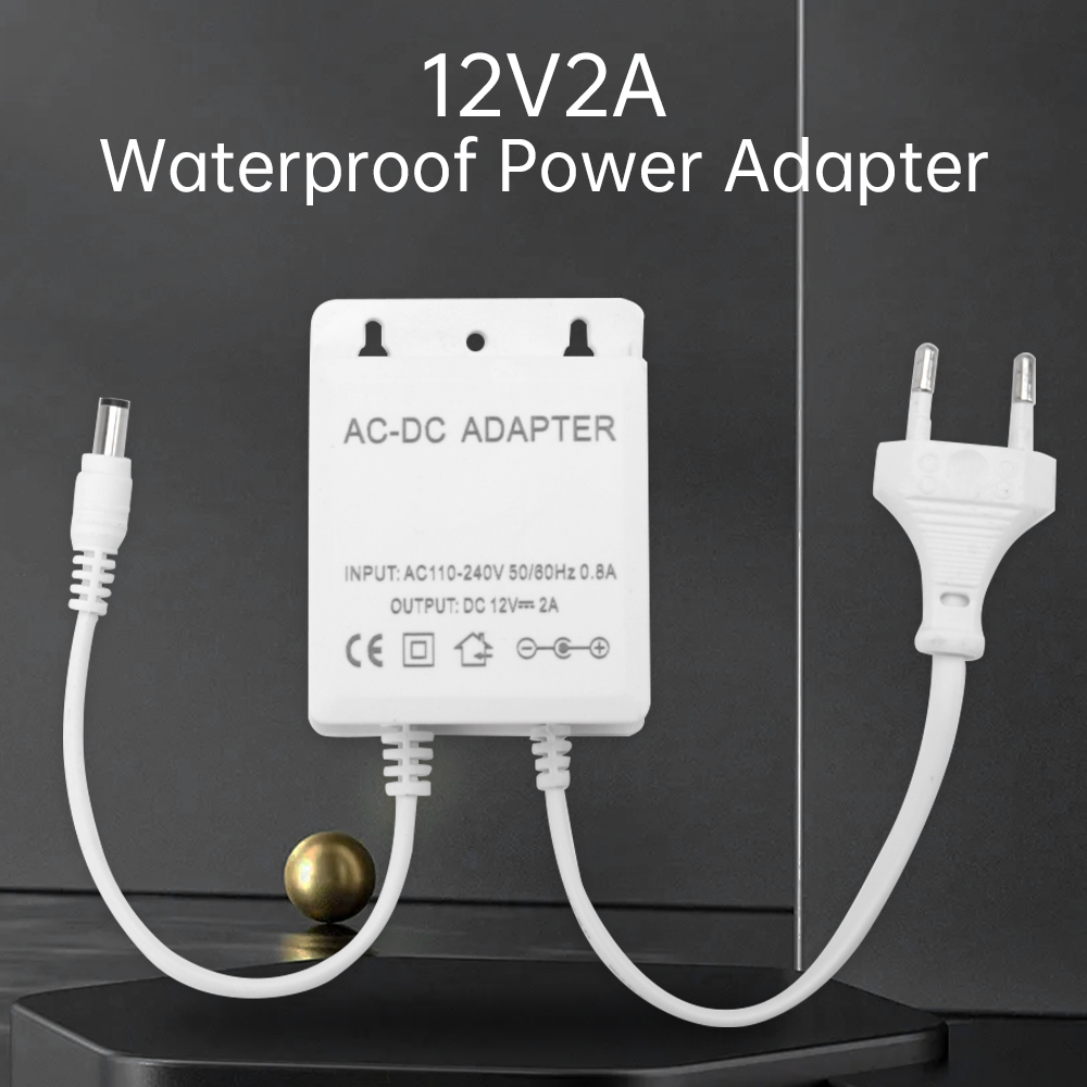 Outdoor Power Plug In - DC12V 2A EU 플러그 어댑터 보안