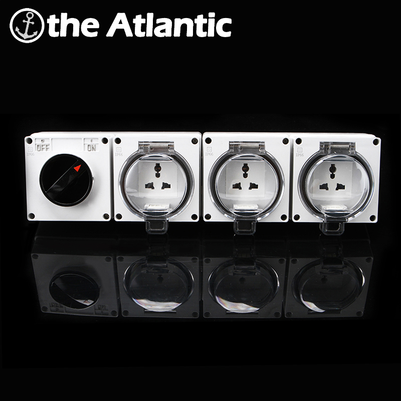 Outdoor Power Inlet Box - IP66 범용 방수 소켓, 야외 벽