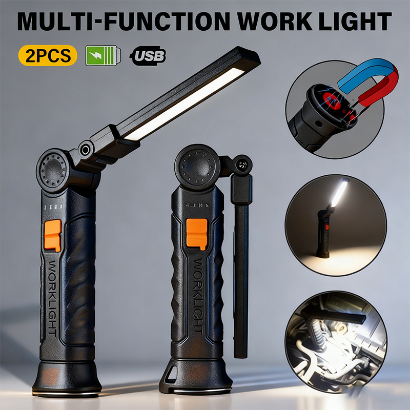 Outdoor Usb Power Bank - 휴대용 COB LED 손전등 USB 충전식