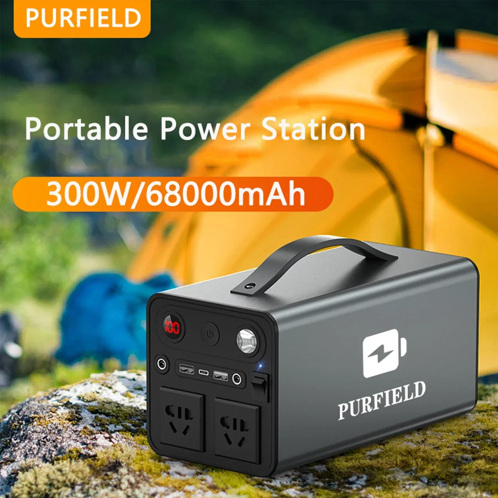Outdoor Power Bank - PURFIELD 휴대용 전원 보조배터리, 스테이션 발전기