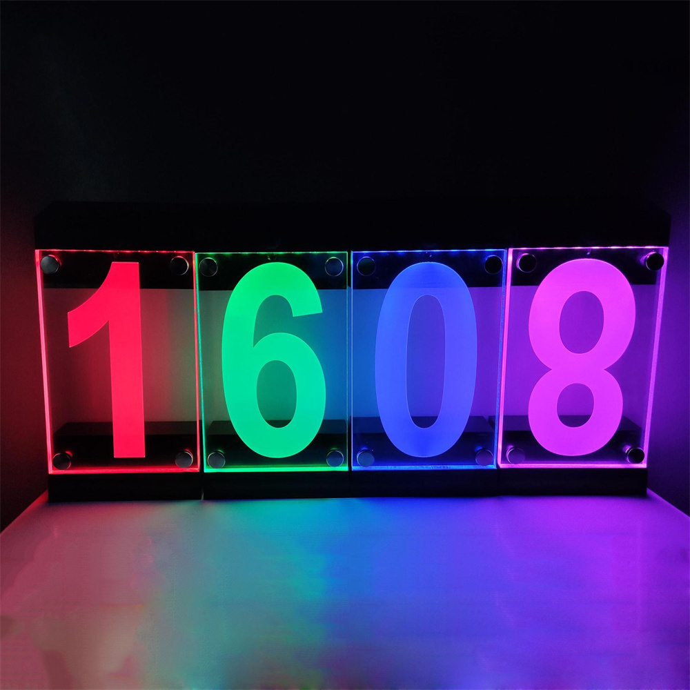 Outdoor Power Number - 태양열 구동 RGB 컬러 하우스 번호