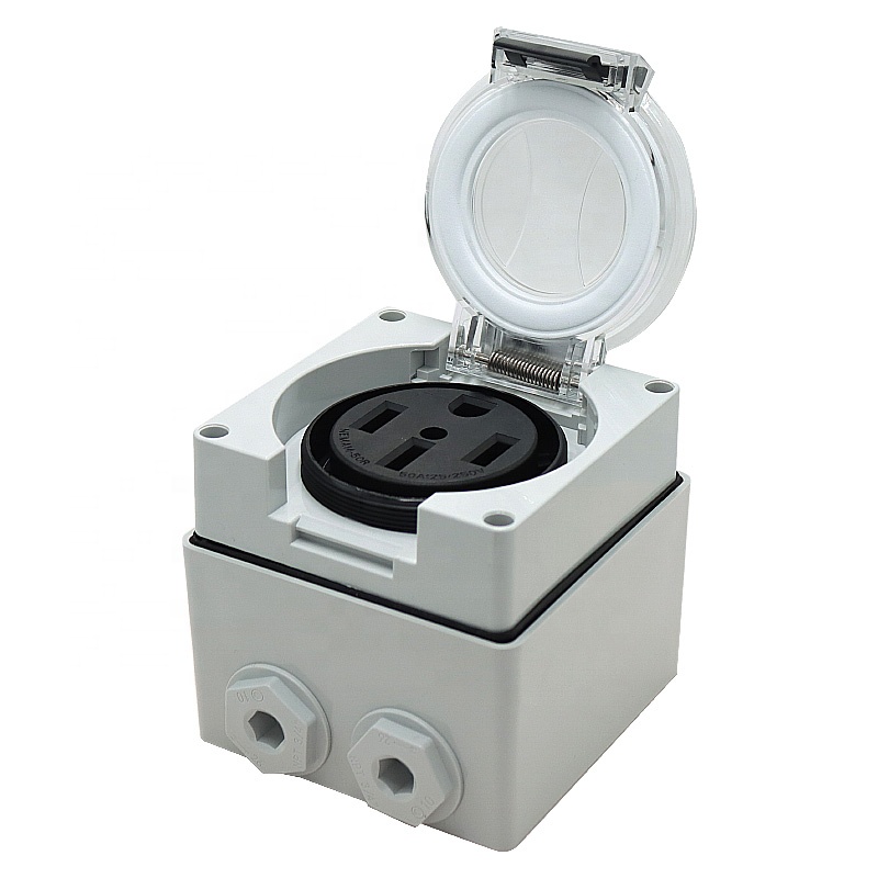 50암페어 발전기 RV 전원 인렛 박스 플라스틱 방수  - Outdoor Power Inlet Box 리뷰 및 가격