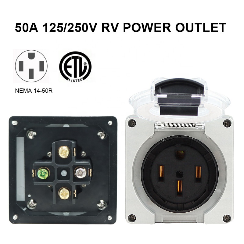 50암페어 발전기 RV 전원 인렛 박스 플라스틱 방수  - Outdoor Power Inlet Box 리뷰 및 가격