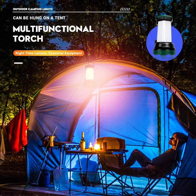 COB 캠핑 램프와 함께 휴대용 강력한 LED 손전등  - Outdoor Power Bank 리뷰 및 가격
