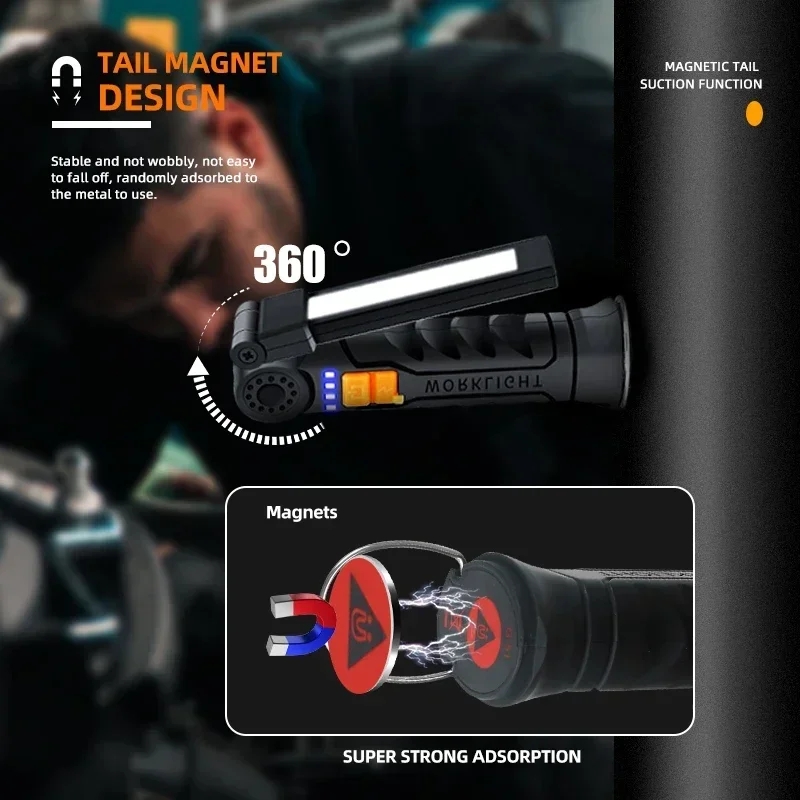 휴대용 COB LED 손전등 USB 충전식 작업등 내장 - Outdoor Usb Power Bank 리뷰 및 가격