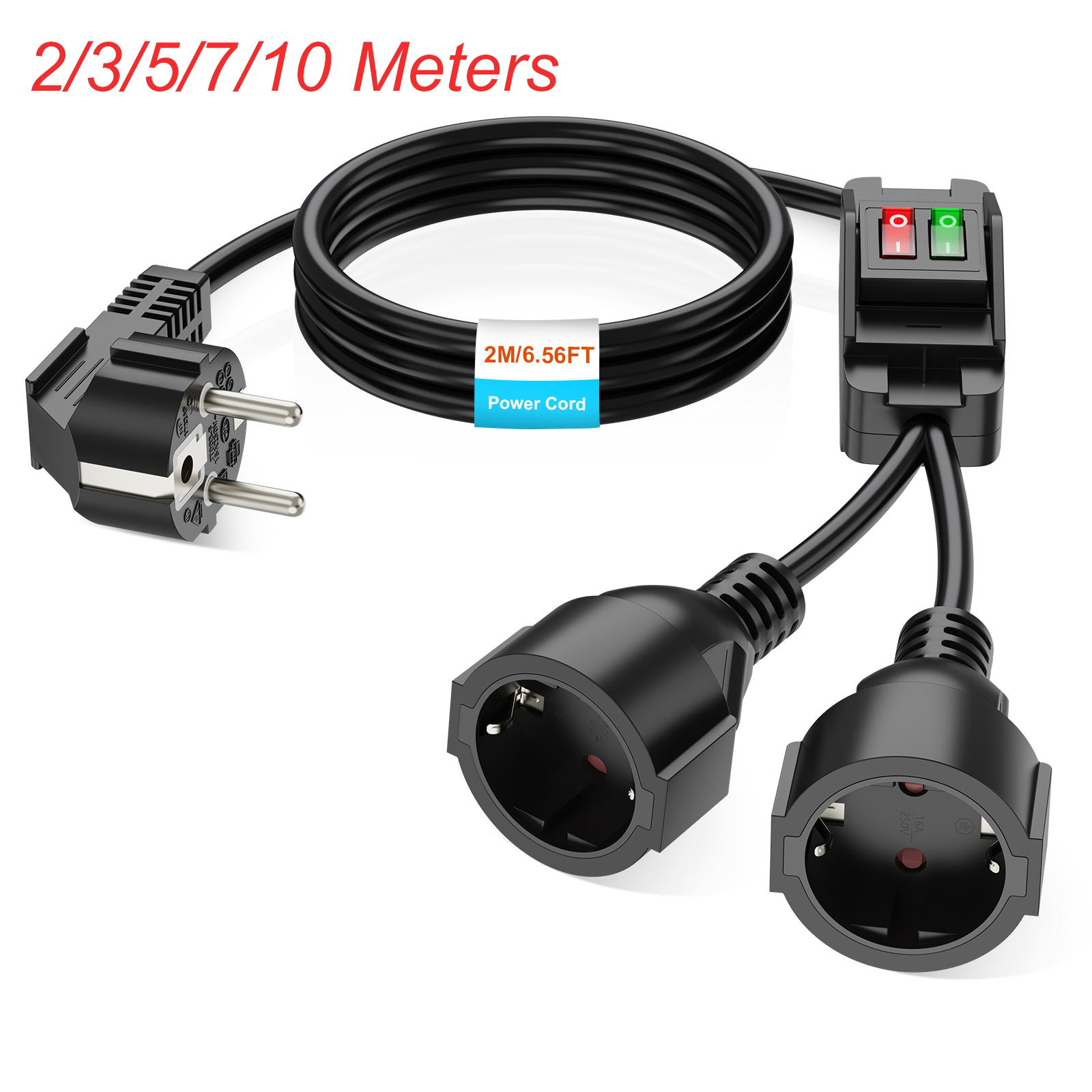 EU 플러그 연장 코드 ON/OFF 스위치 포함 0.4 - Outdoor Power Extension 리뷰 및 가격