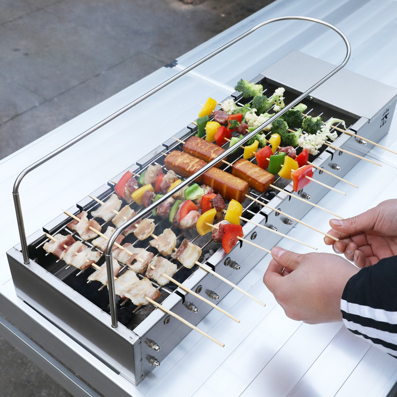휴대용 자동 회전 바베큐 꼬치 그릴 USB 보조배터리  - Outdoor Power Grill 리뷰 및 가격