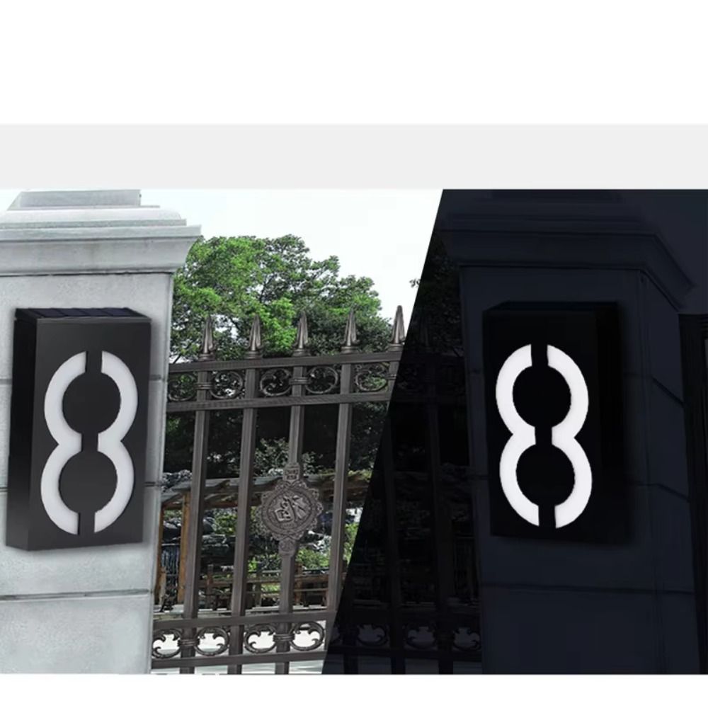 간편 설치 태양광 LED 집 번호등 내구성 있는 태양열 - Outdoor Power Number 리뷰 및 가격