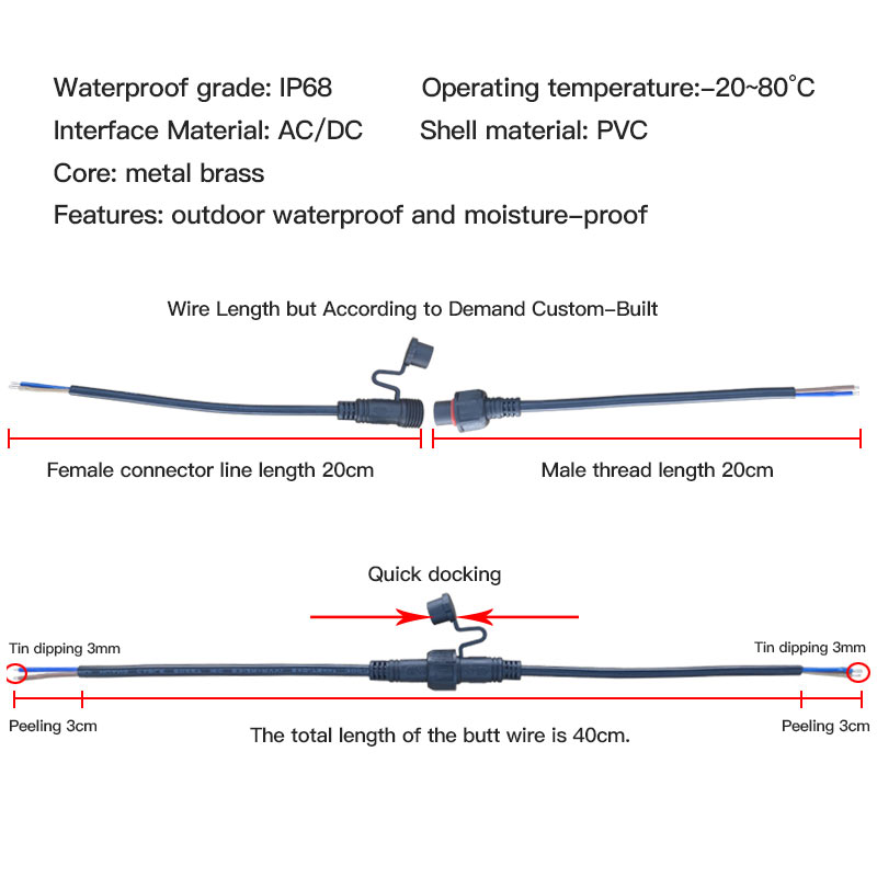 암수 익스텐션 와이어 커넥터, 사각 플러그 버트 코드, - Outdoor Power Extension 리뷰 및 가격