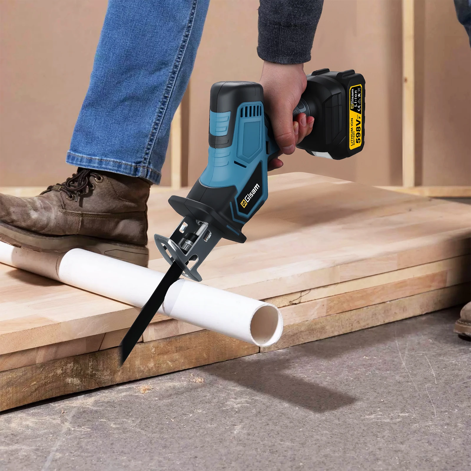 Gisam 3600w 브러시리스 왕복 톱 전기 전기 톱 - Pole Saw Cordless 리뷰 및 가격