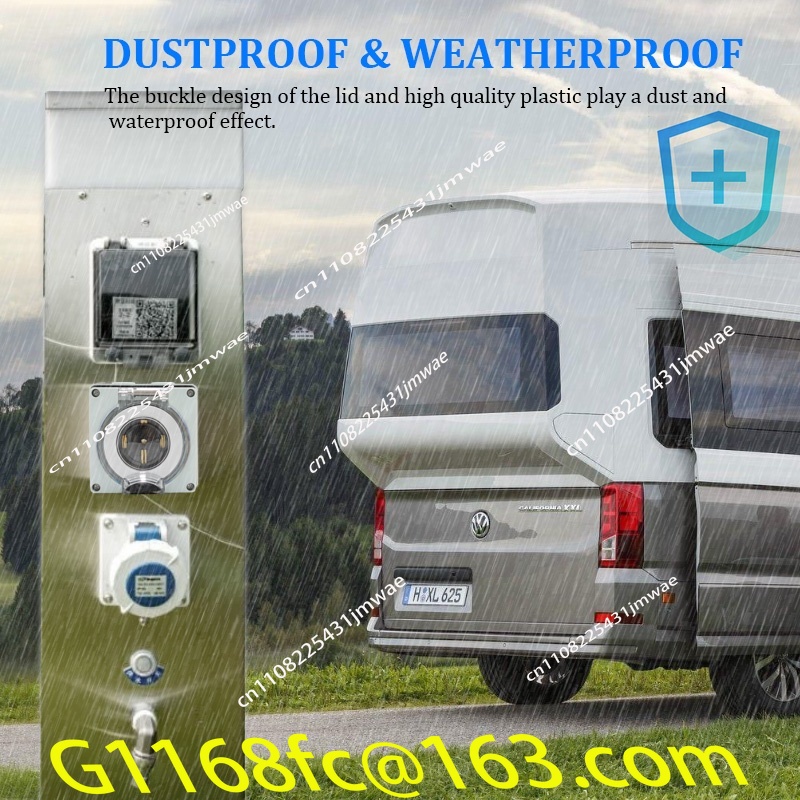 50암페어 발전기 RV 전원 입력 박스 플라스틱 방수  - Outdoor Power Inlet Box 리뷰 및 가격