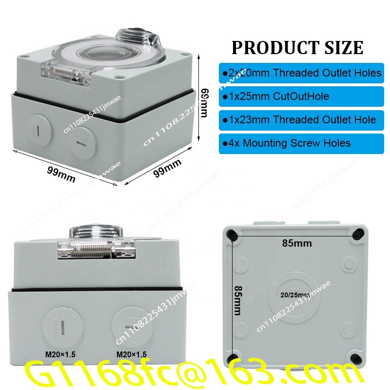 50암페어 발전기 RV 전원 입력 박스 플라스틱 방수  - Outdoor Power Inlet Box 리뷰 및 가격