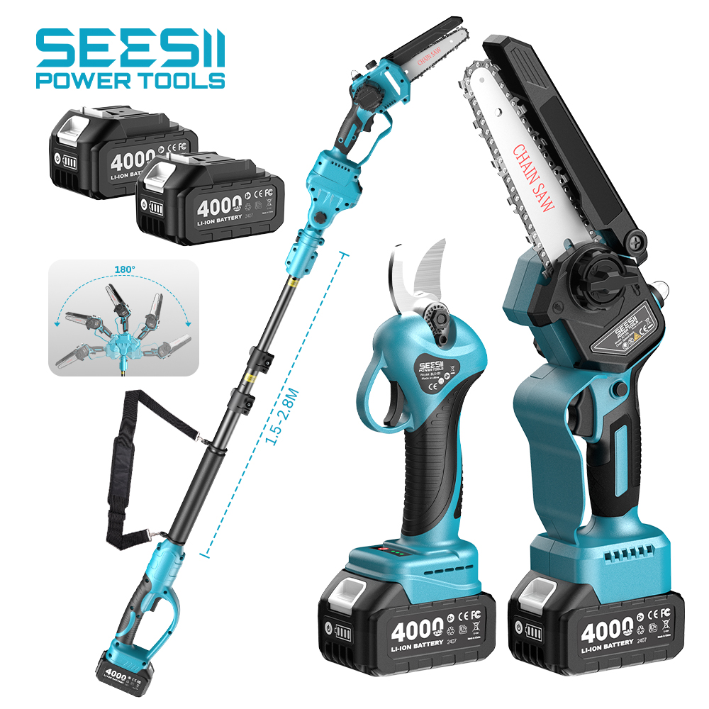 SEESII 3-in-1 브러시리스 무선 30mm 전기 - Pole Saw Cordless 리뷰 및 가격