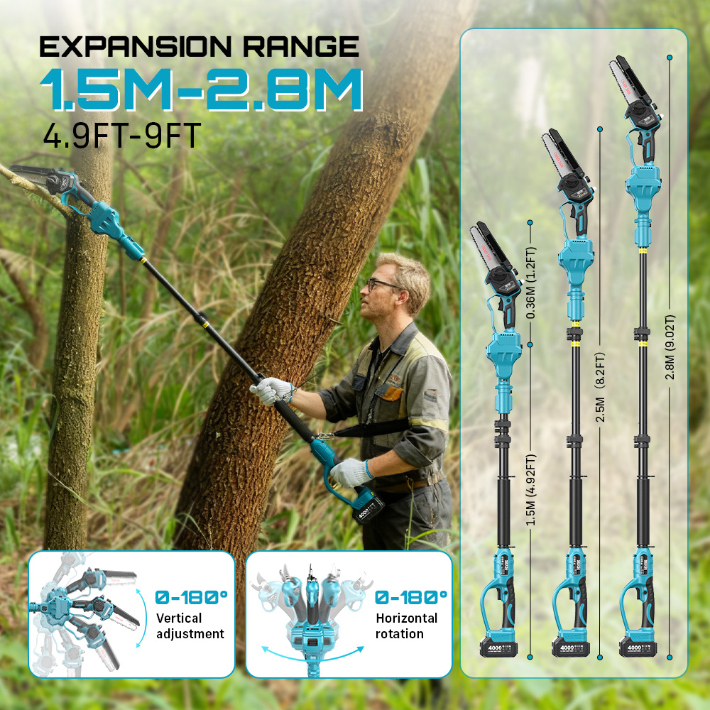 SEESII 3-in-1 브러시리스 무선 30mm 전기 - Pole Saw Cordless 리뷰 및 가격