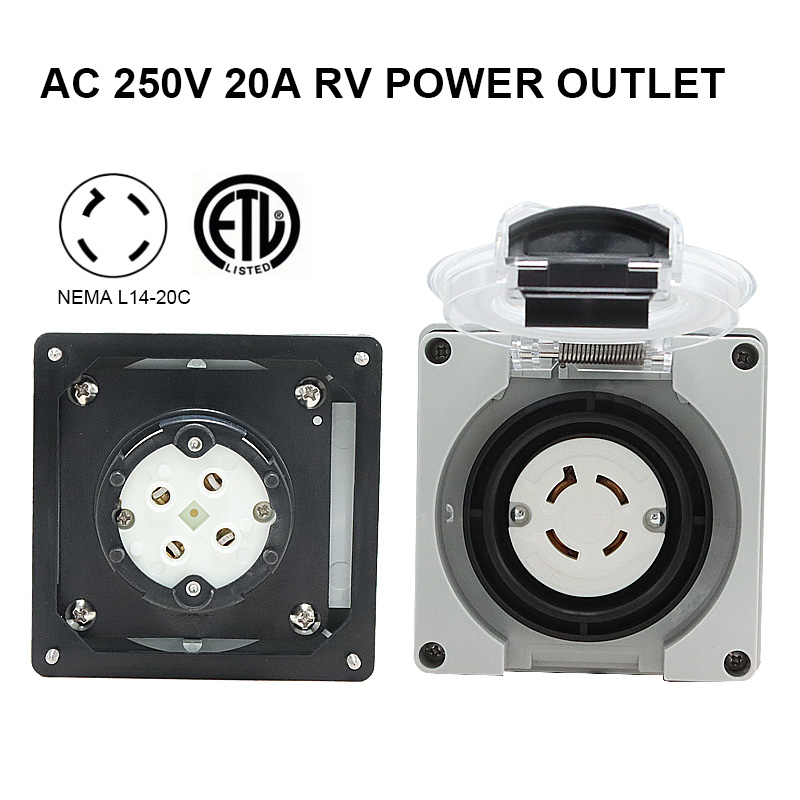 125/250V 20A 발전기 RV 전원 인렛 박스 P - Outdoor Power Inlet Box 리뷰 및 가격