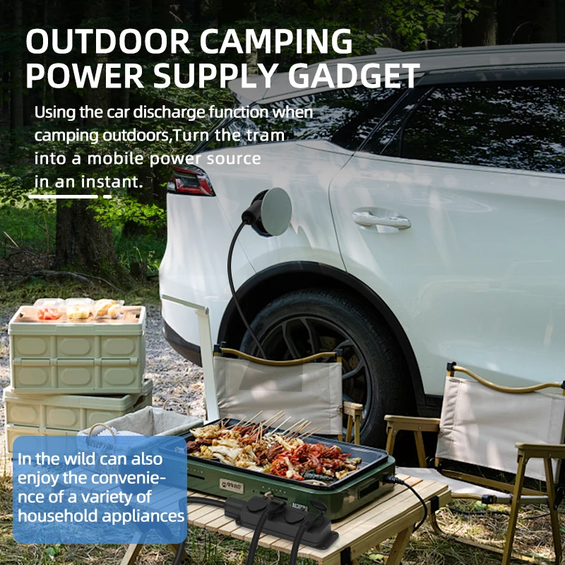 휴대용 16A 4KW V2L 케이블 전기차 측면 충전  - Outdoor Power Station 리뷰 및 가격