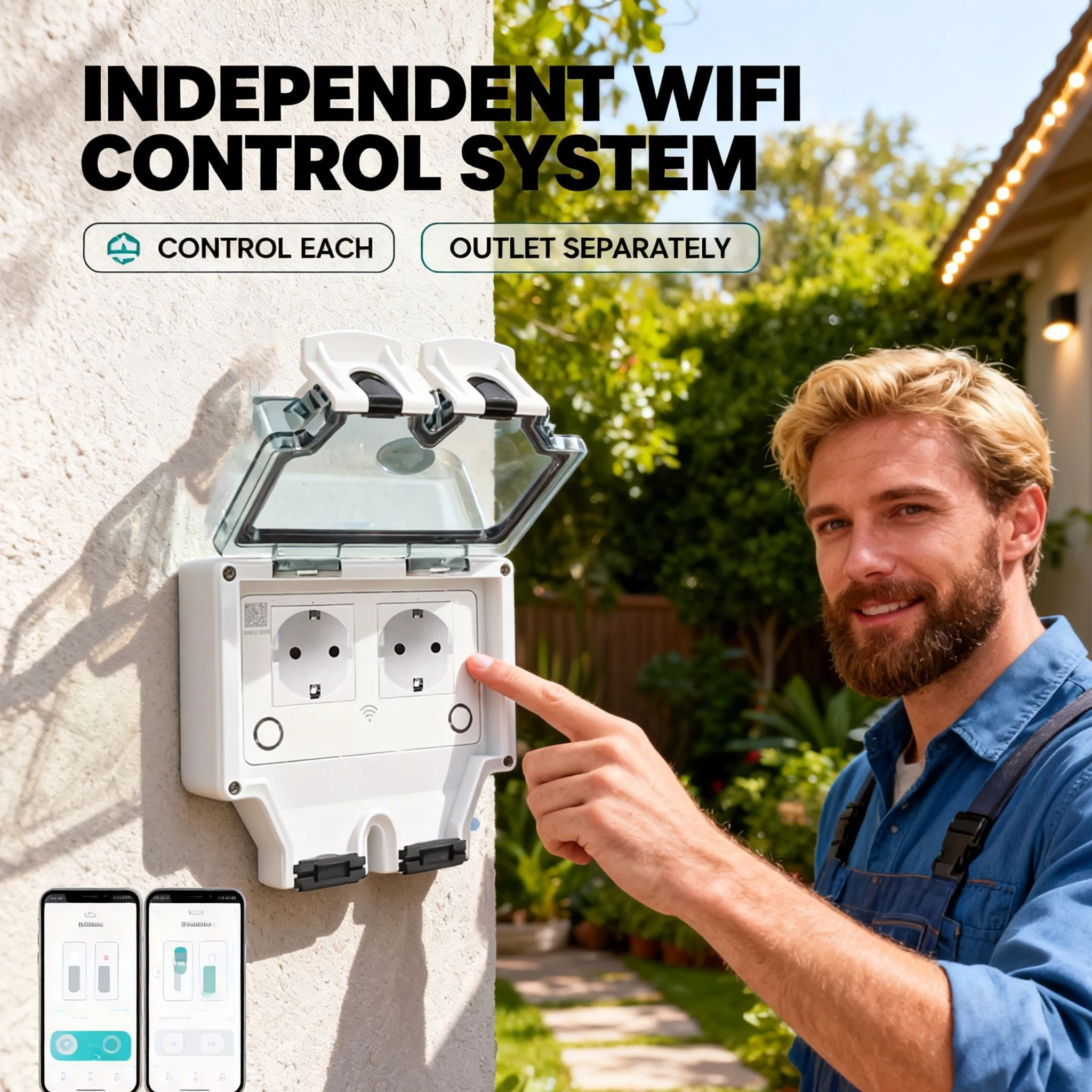 투야 방수 전기 벽면 콘센트 EU FR KR IL IP - Outdoor Power Inlet Box 리뷰 및 가격