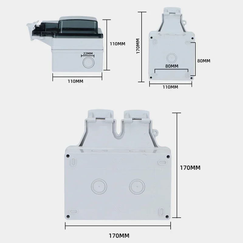 투야 방수 전기 벽면 콘센트 EU FR KR IL IP - Outdoor Power Inlet Box 리뷰 및 가격