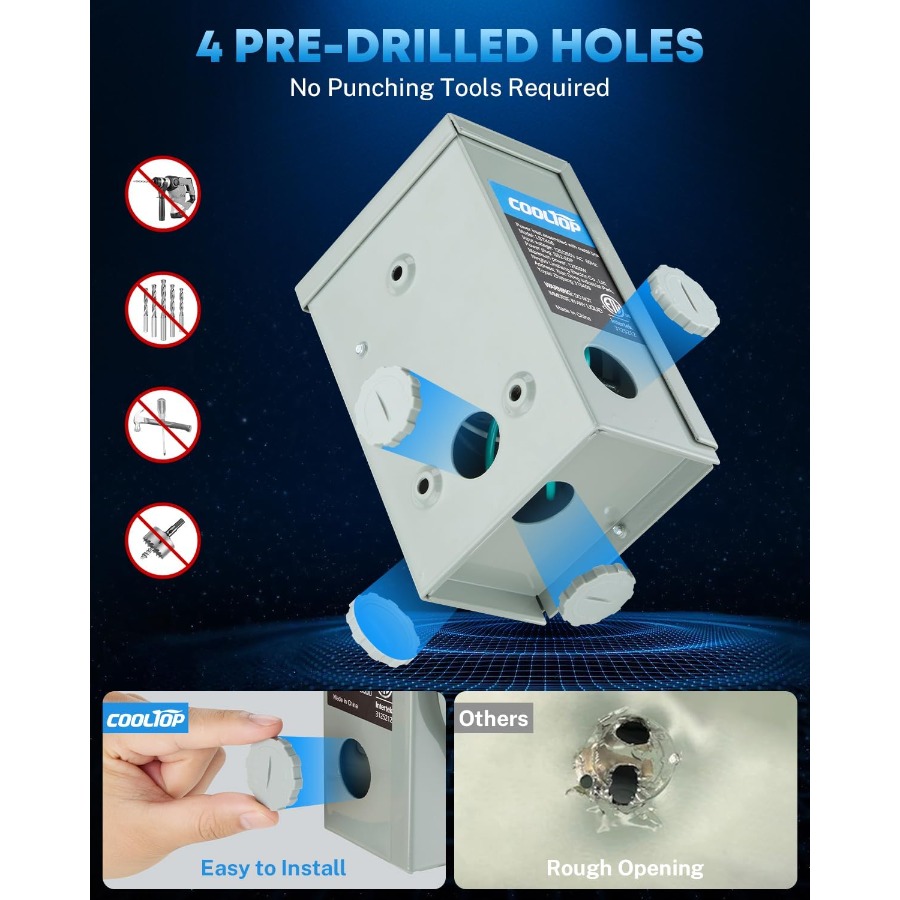 50암페어 발전기 코드 및 전원 입력 박스 키트 (50 - Outdoor Power Inlet Box 리뷰 및 가격