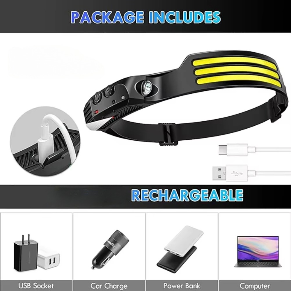 COB LED 유도 전조등 내장 배터리가 있는 USB  - Outdoor Usb Power Bank 리뷰 및 가격