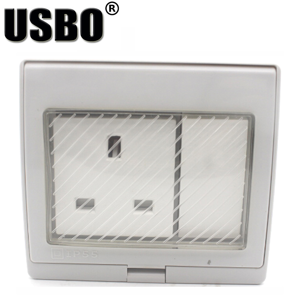 흰색 IP55 방수 야외용 자외선 차단 벽면 콘센트 ( - Outdoor Power Inlet Box 리뷰 및 가격