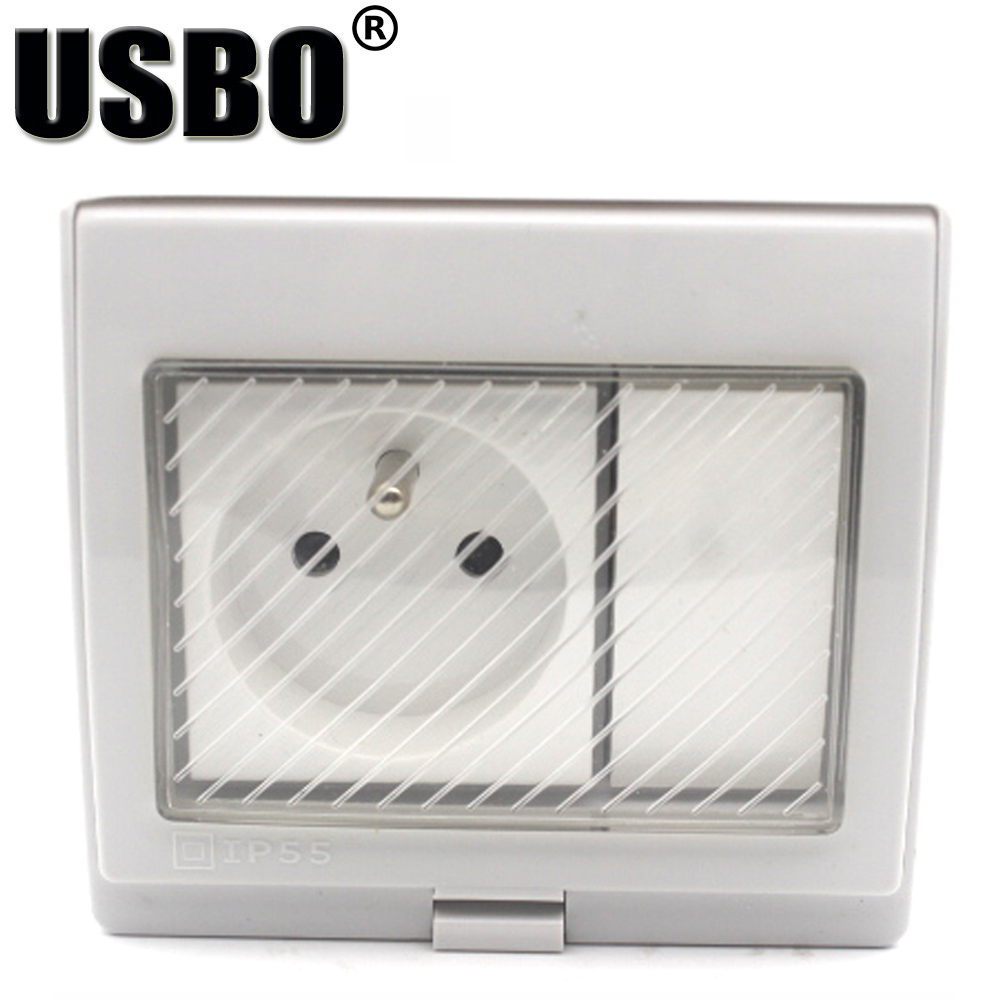 흰색 IP55 방수 야외용 자외선 차단 벽면 콘센트 ( - Outdoor Power Inlet Box 리뷰 및 가격
