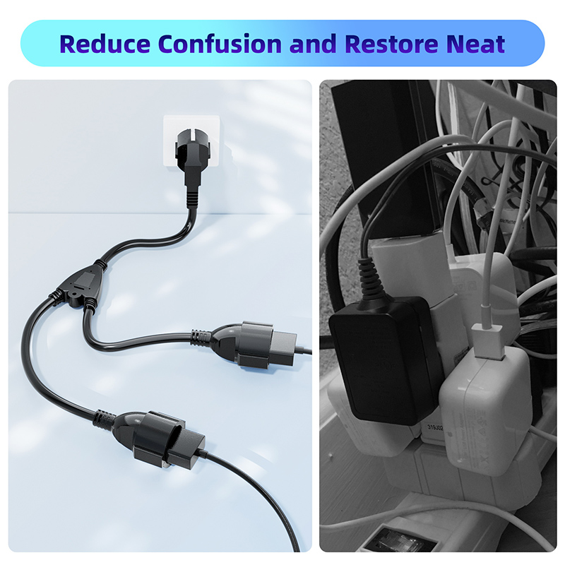 EU 전원 분배기 코드 1X2 유럽 EU 전원 분배기  - Outdoor Power Extension 리뷰 및 가격